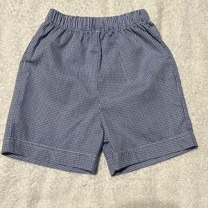 Velani Classics Blue Gingham Shorts - Size 2